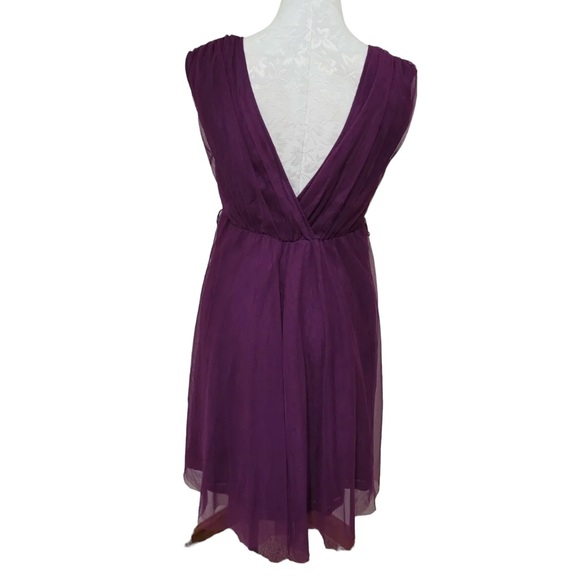 Anthropologie 'Tickled Plum Silk Dress' by Moulinette Soeurs Size 0 - Picture 3 of 5